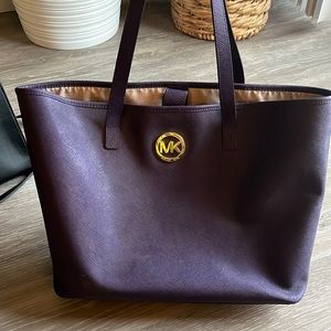 Michael Kors Purple Large Tote